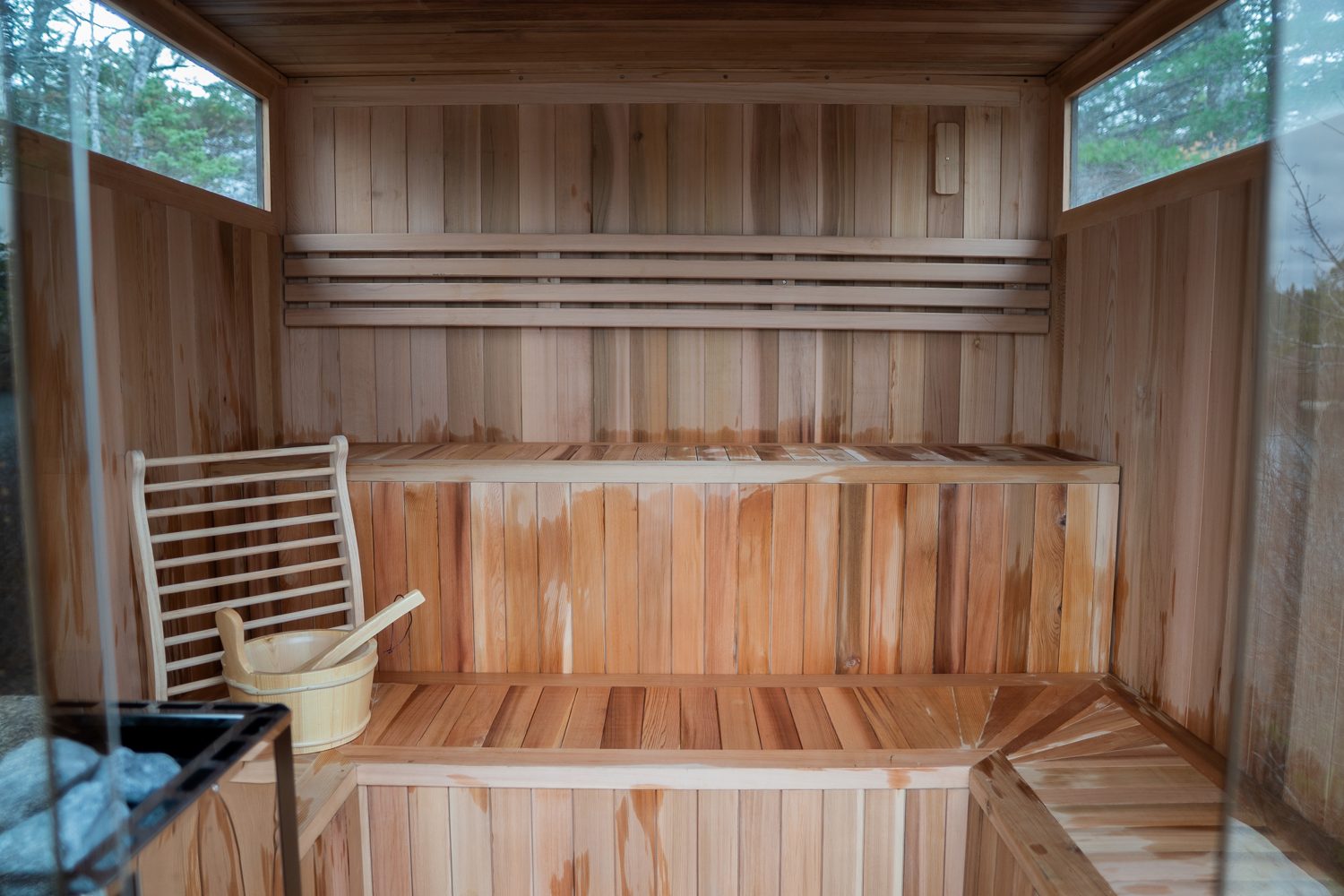Solitude sauna interior